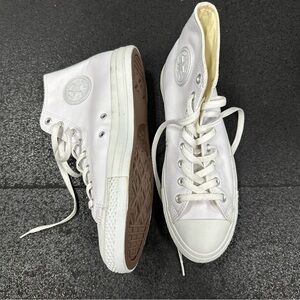 Converse All Star White Leather Sneakers Men size 10.5